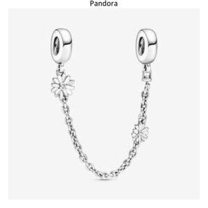 Pandora Daisy Flower Safety Chain Charm